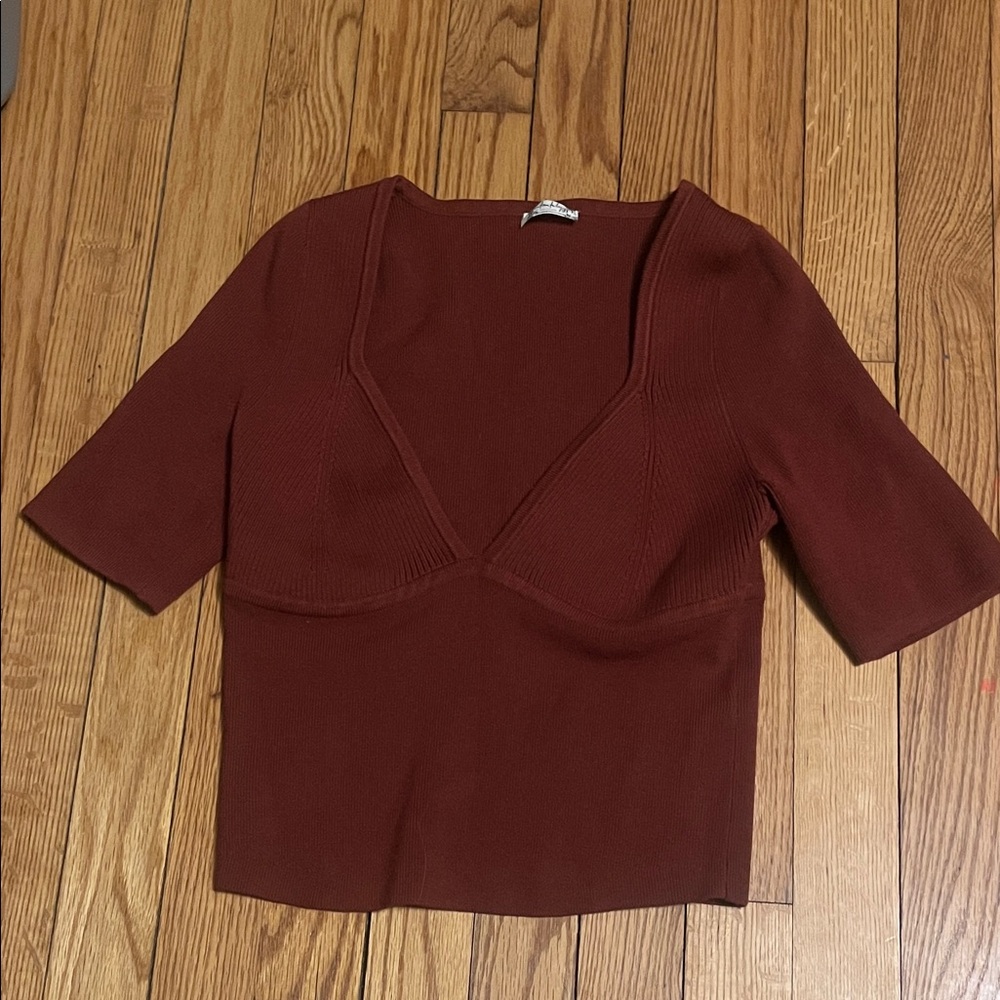 Free People Deep Red Blouse